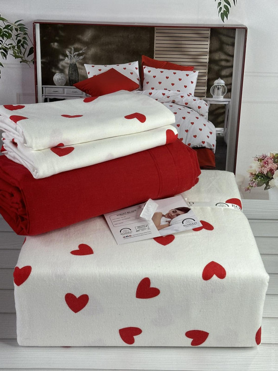Постільна білизна Romeo Home фланель євро модель 4