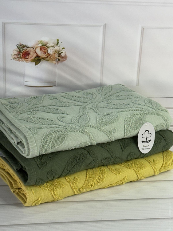 Набір махрових рушників Sweet Dreams Listik з 3-х штук 50х90 см