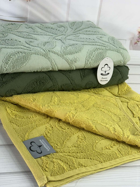 Набор махровых полотенец Sweet Dreams Listik из 3-х штук 50х90 см