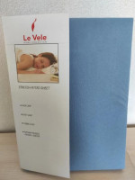 Простынь Le Vele трикотажная на резинке dark blue 140-160x200 см