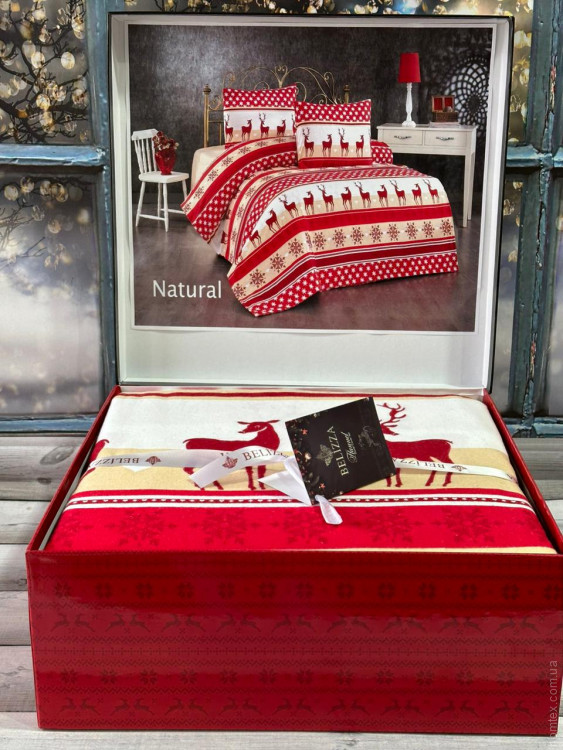 Постельное белье Belizza Фланель Natural полуторный