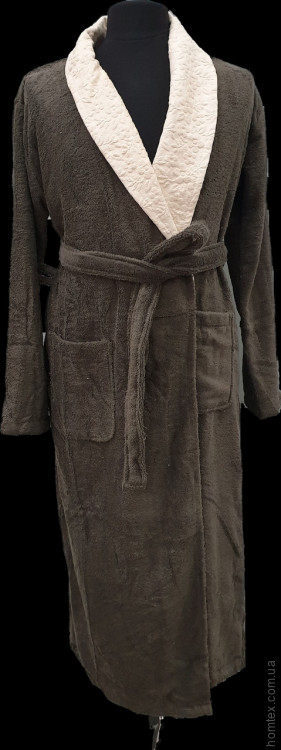 Халат женский бамбуковый коричневый V7