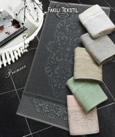Набор махровых полотенец Fakili Tekstil vip cotton Premses 50x90 см из 6-ти штук