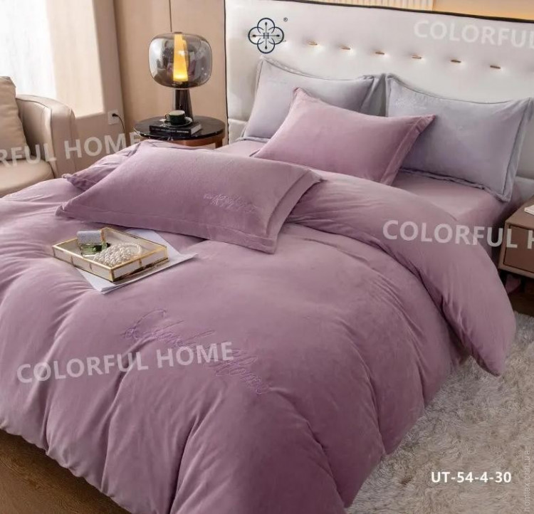 Постільна білизна Colorful Home велюр UT-54-4-30 V07 євро