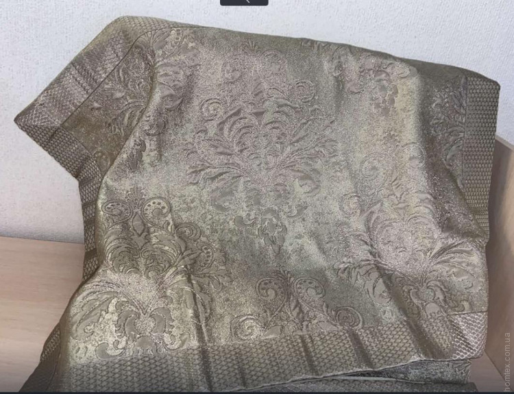 Покривало жакардове IssiHome Cordenya brown (коричневе) 250x270 см