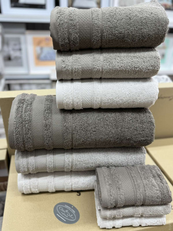 Набор махровых полотенец Coton Delux из 3 шт 50х90 см модель 12