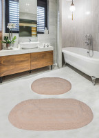 Набор ковриков для ванной комнаты Diva Shine Cream 60x100+50x60 см