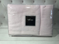 Набор махровых полотенец из 3 шт. 30х50 см. + 50х90 см.+ 75х150 см. Soft cotton MICRO COTTON розовый