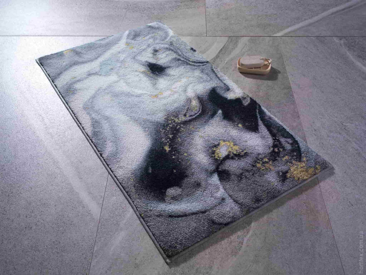Коврик для ванной Confetti Liquid Gri 57x100 см