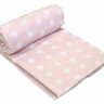 Одеяло Vladi детское Горох розовое 100x140 см