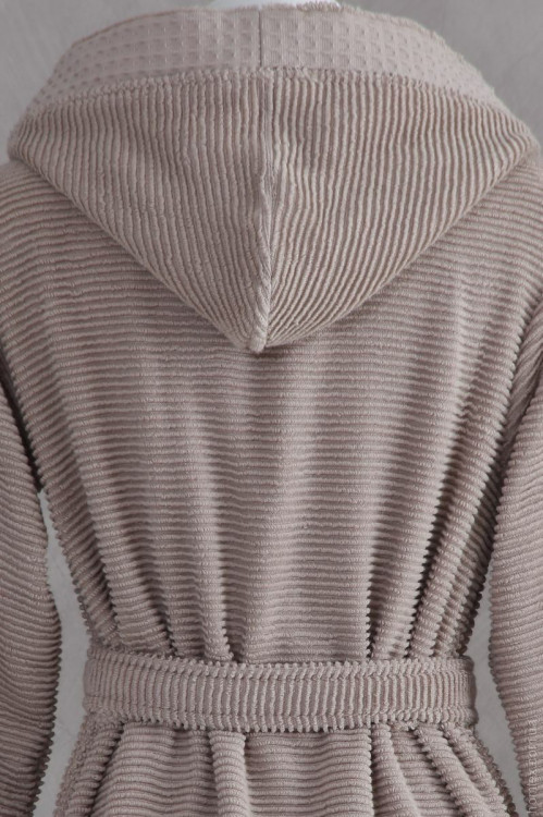 Халат женский с капюшоном Pavia ILARIA BEIGE (бежевый)