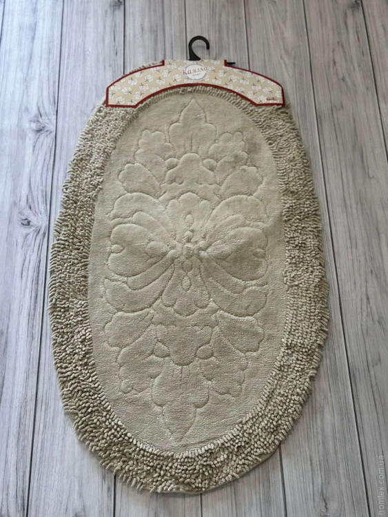 Набор овальных ковриков для ванной Karina 50x60 см + 60x100 см, модель 5