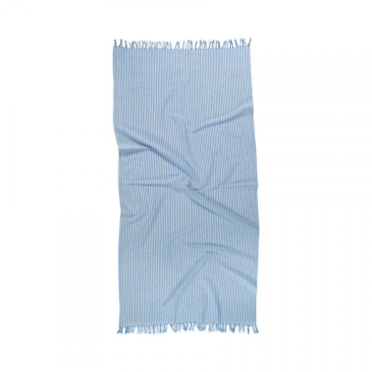 Полотенце Lotus Home Pestemal Argosa stripe blue синий 85х175 см