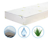 Наматрасник Mirson Alberto Bamboo Aloe Vera 60x120 см, №1031 (непромокаемый на резинке по периметру)