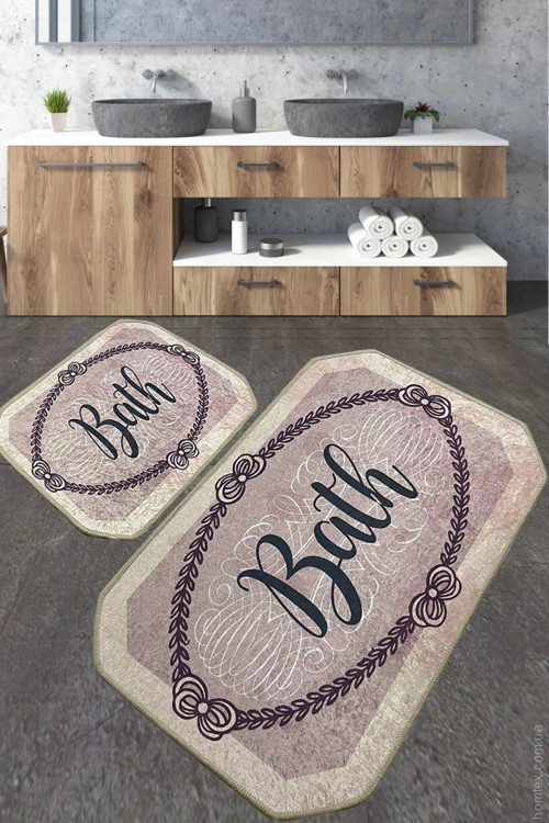 Набір килимків для ванної кімнати Chilai Home VOTEN 60x100 см + 50x60 см