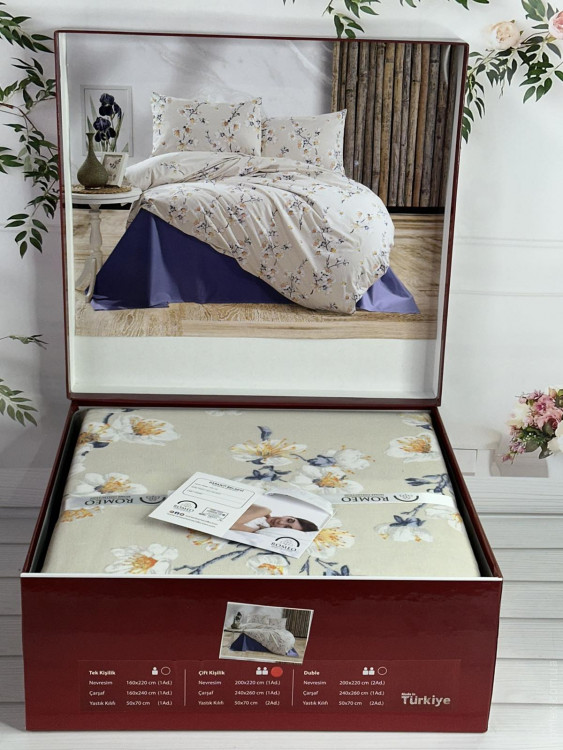 Постільна білизна Romeo Home фланель євро модель 5