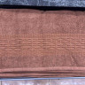 Махровая простынь - Пике Sikel cotton Imperial 200x220 см кирпичная