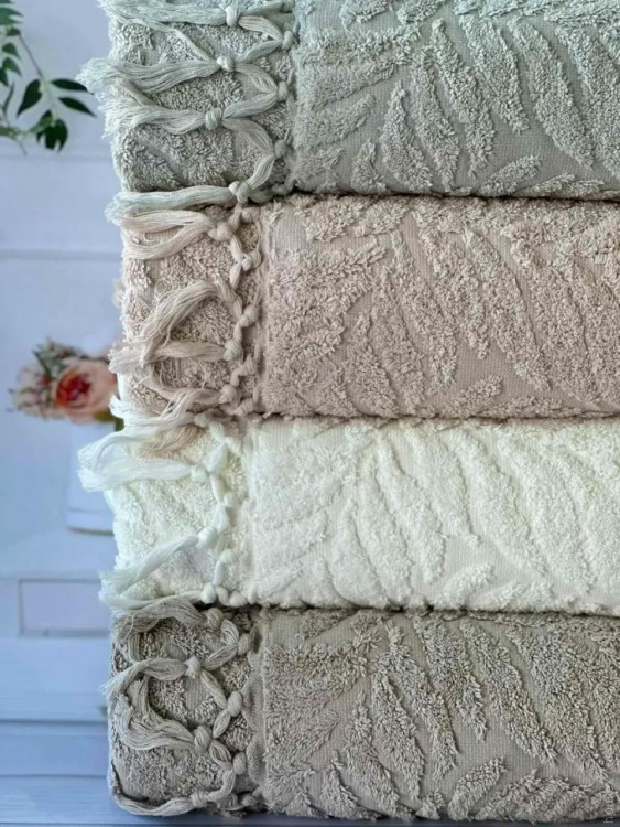 Набір махрових рушників Hazangulu з 4-х штук 50х90 см, модель 15 Набір махрових рушників Hazangulu з 4-х штук 50х90 см, модель 15