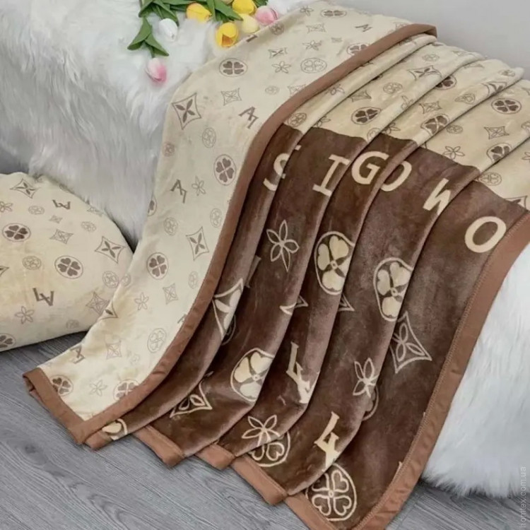 Плед велюровый двуслойный Home Textile 033156 200x230 см