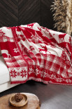 Плед - покрывало First Choice Deer scarlet 220x240 см