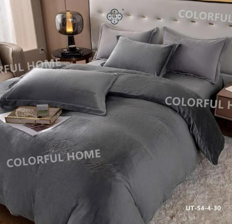 Постільна білизна Colorful Home велюр UT-54-4-30 V08 євро