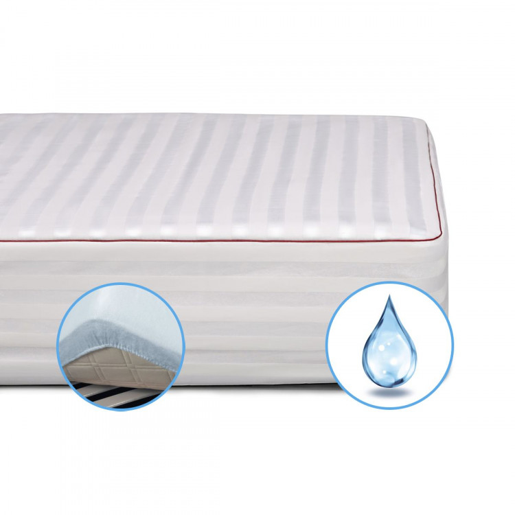 Наматрасник Mirson DeLuxe Cotton 140x190 см, №230 (непромокаемый с резинкой по периметру)