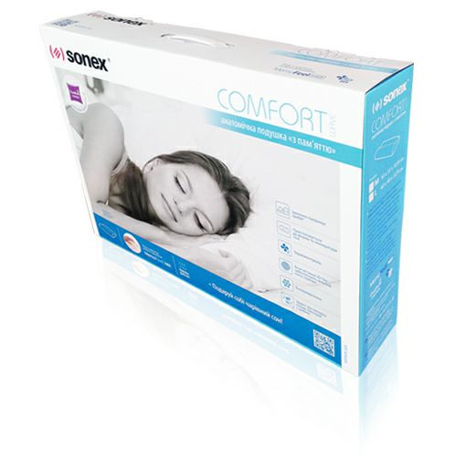 Подушка с памятью Sonex Comfort L 43x60 см