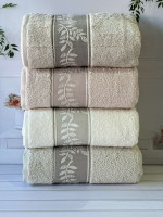 Набір махрових рушників Hazangulu з 4-х штук 50х90 см, модель 13