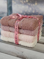 Набір махрових рушників Mame з 6-ти штук 70х140 см, модель 19 Набір махрових рушників Mame з 6-ти штук 70х140 см, модель 19