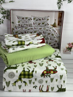 Постільна білизна Romeo Home фланель євро модель 6