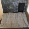 Махровая простынь - Пике Sikel cotton Imperial 200x220 см светло - серая