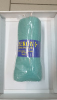 Простынь на резинке трикотажная Zeron бирюзовая 90x200 + 25 см