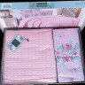 Комплект постельного белья с вафельным покрывалом Ранфорс 220*240 Pike Set (ТМ IPEXI) в коробке, кремовое