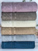 Набір махрових рушників Durul havlu із 6 шт. 70х140 см, модель 17