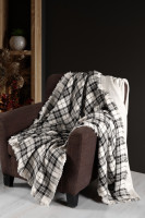 Плед - покривало First Choice Plaid black 220x240 см 