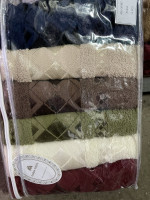 Набор махровых полотенец Doruk из 6-ти шт Мод.8 70х140 см 