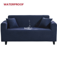 Чехол на 4х местный диван водоотталкивающий Homytex синий