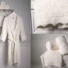 Банный набор из халата и 2 полотенец с кружевом Vincent Devois Adeline