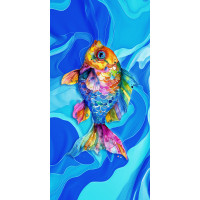 Пляжное полотенце Maisonette Goldfisch 350 г/м2 75х150 см 