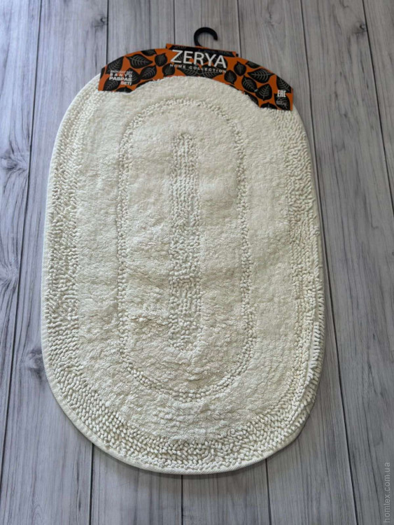 Набор овальных ковриков для ванной Zerya, модель V27 (50x60 см + 60x100 см)