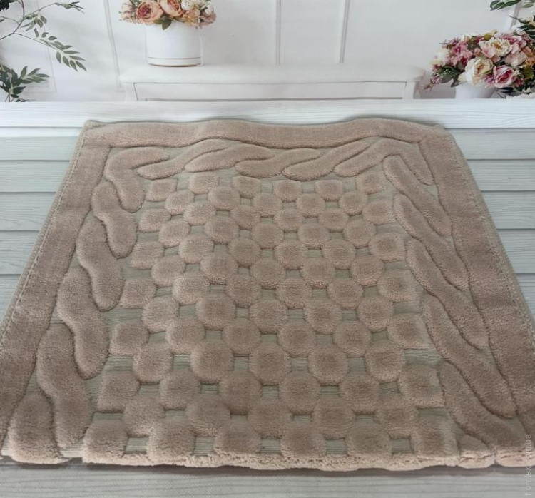 Коврик хлопковый Gelin Gome 60x100 см пудровый