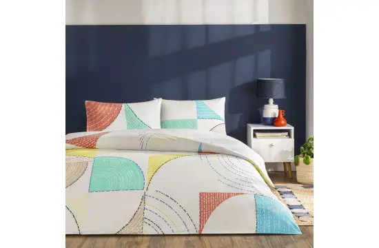 Постельное белье TAC Teen Ranforce Luvina turkuaz полуторный