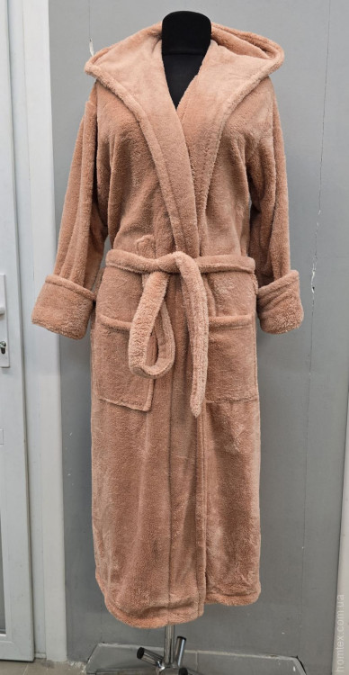 Халат жіночий махровий Zeron Welsoft світло-цегляний