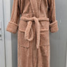 Халат жіночий махровий Zeron Welsoft світло-цегляний