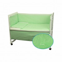 Спальный комплект для детской кроватки Руно "Мишка" зеленый