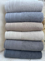 Набір махрових рушників Туреччина з 6-х штук 90х150 см, модель 2