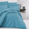 Постельное белье Saten Strip 160*220 (ТМ ARAN CLASY) Turkuaz