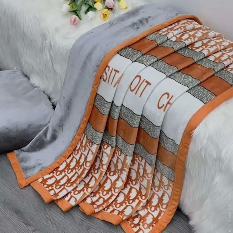 Плед велюровый двуслойный Home Textile 965249 200x230 см