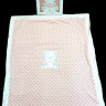 Плед/покрывало для новорожденных 95*75  розовый V1