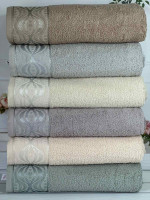 Набір махрових рушників Durul havlu із 6 шт. 70х140 см, модель 18